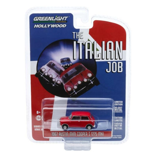 Greenlight 44880-B The Italian Job 1967 Austin Mini Cooper Red 1:64 Diecast Car