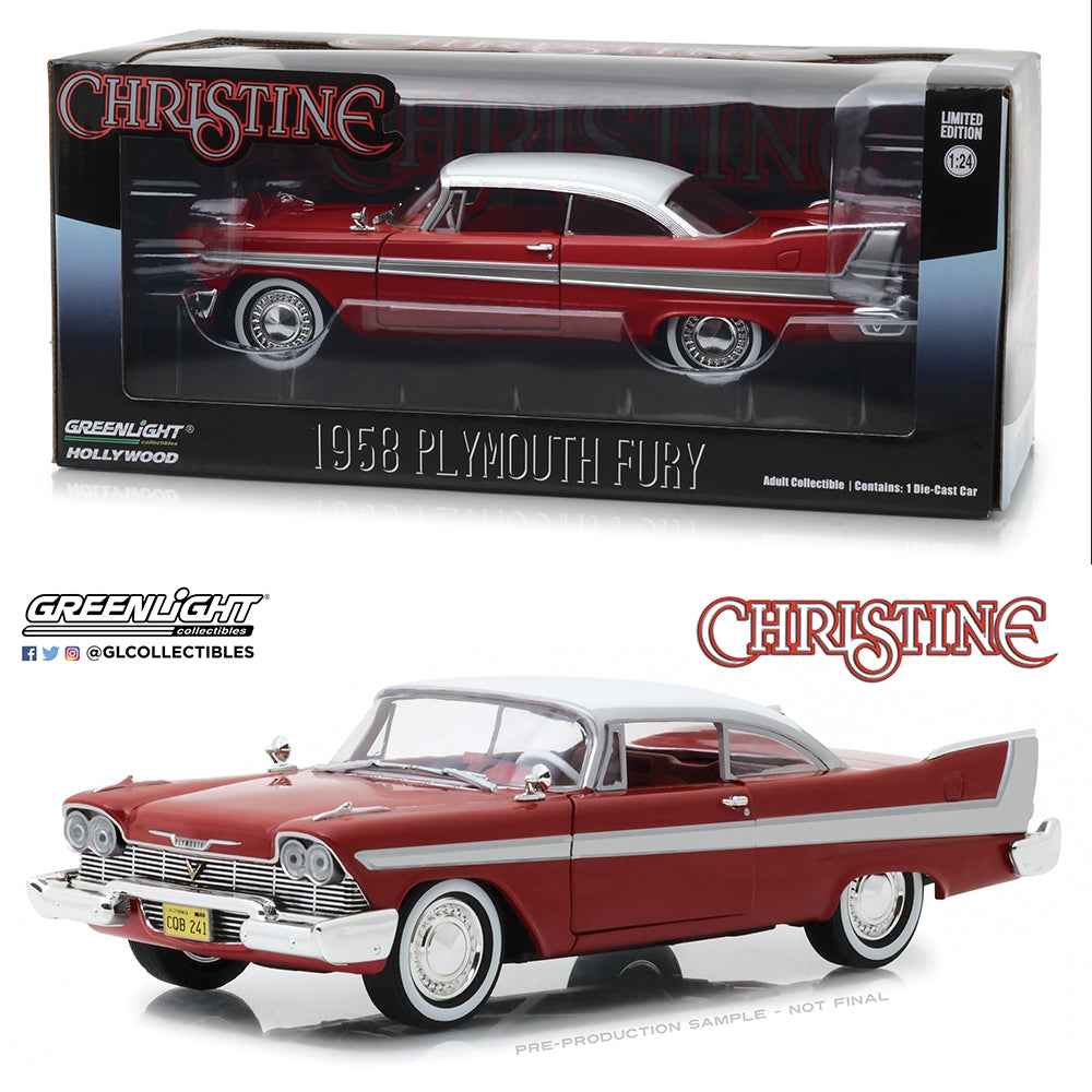Greenlight 84071 Christine 1958 Plymouth Fury 1:24 Diecast Model