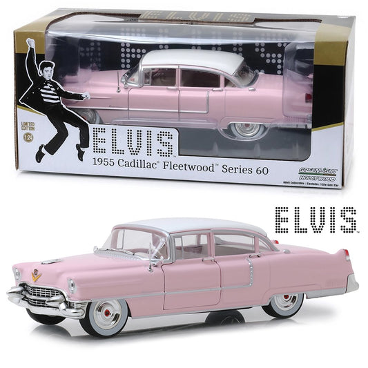 Greenlight 84092 Elvis Presley 1955 Pink Cadillac Fleetwood Series 60 1:24 Model