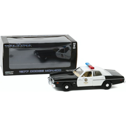 Greenlight GL84101 The Terminator 1984 Dodge Monaco 1977 Metropolitan 1:24 Diecast