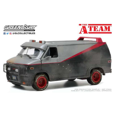 Greenlight 1:24 The A Team GMC Vandura Van 80s TV Series Weathered Diecast Model