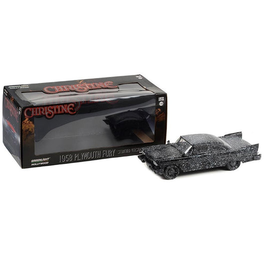 Greenlight 84172 Christine 1958 Plymouth Fury Scorched Version 1:24 Diecast Model