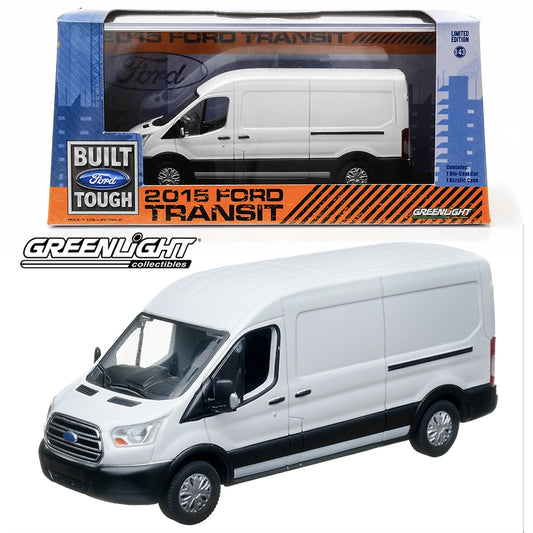 Greenlight 86039 Ford Transit (V363) 2015 - White 1:43 Diecast Model