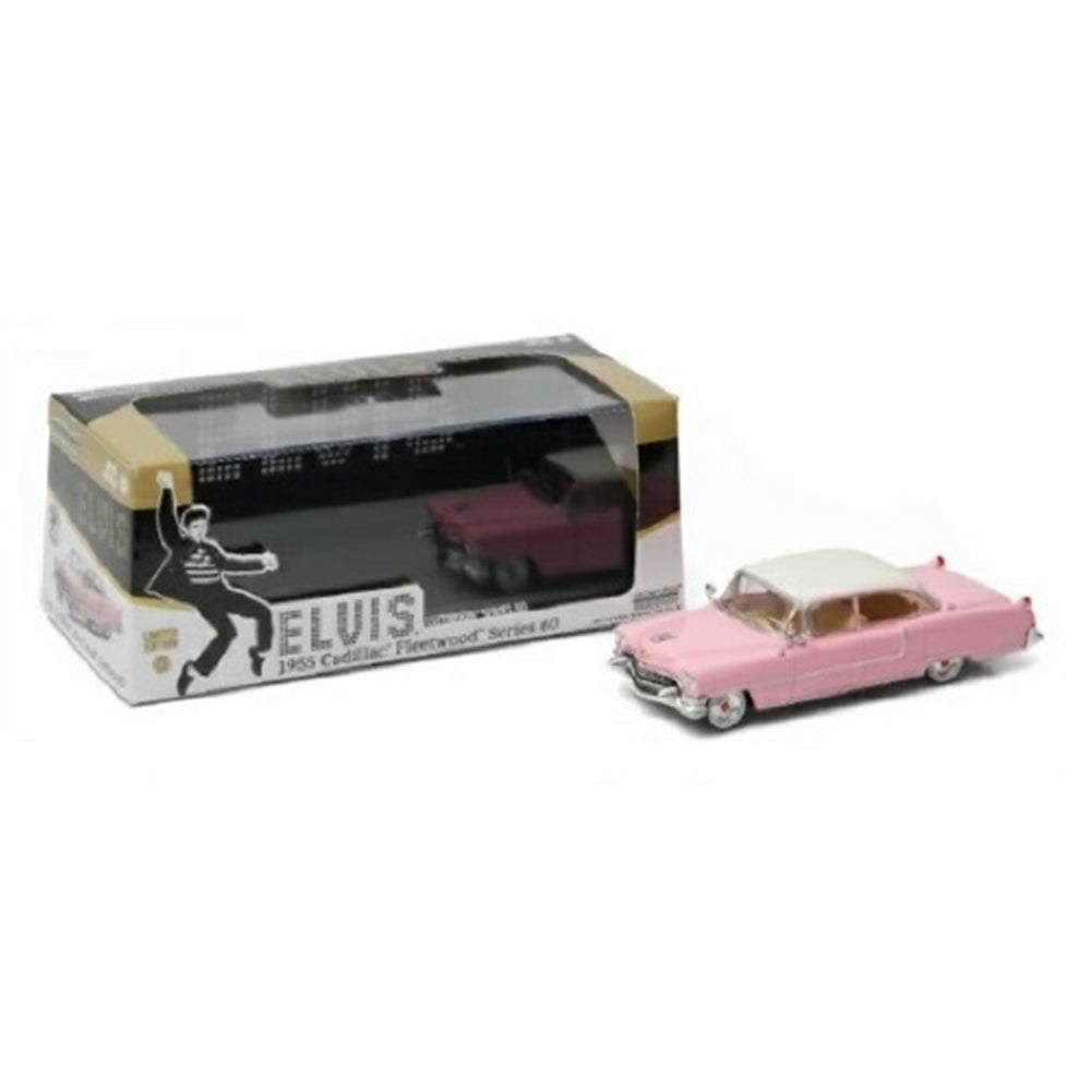 Greenlight 86491 Elvis Presley 1955 Pink Cadillac Fleetwood Series 60 1:43
