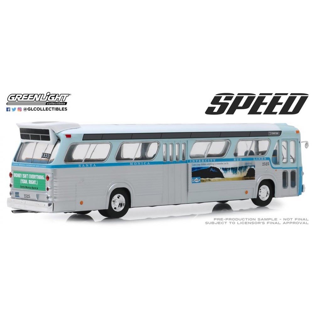 Greenlight 1:43 Speed (1994) General Motors TDH No.2525 LA Bus Diecast Model