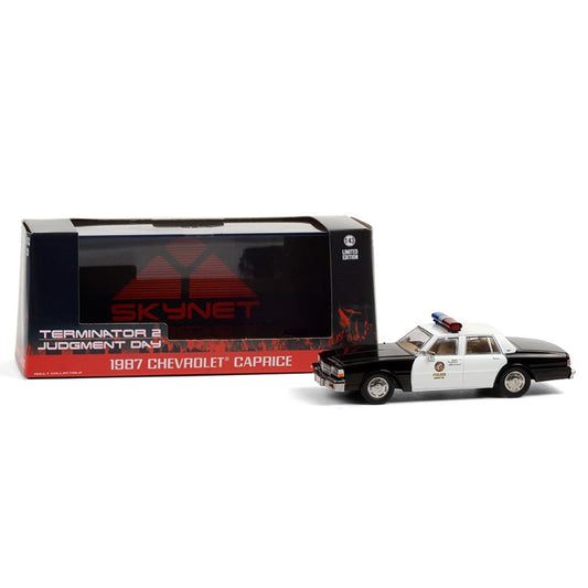 Greenlight 86582 Terminator 2 1987 Chevrolet Caprice Police 1:43 Diecast Model