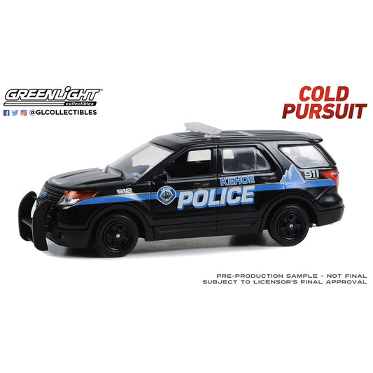 Greenlight 86637 Cold Pursuit 2013 Ford Police Interceptor Kehoe 1:43 Model Kit