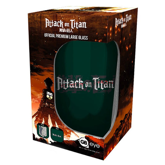 ATTACK ON TITAN - Large Glass - 400ml - Scout Symbol GLH0006