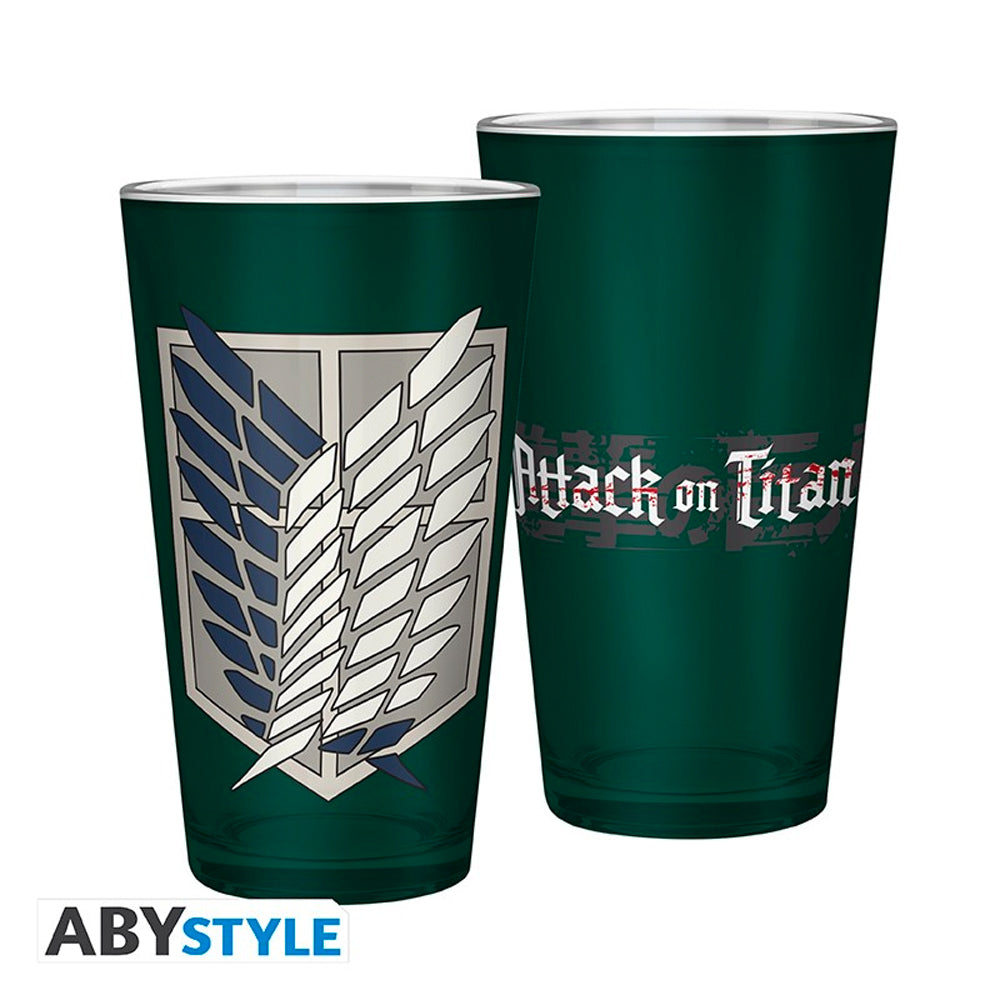 ATTACK ON TITAN - Large Glass - 400ml - Scout Symbol GLH0006