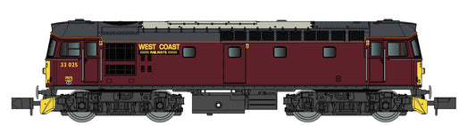 Gaugemaster Class 33 025 WCRC (DCC-Fitted) GM2210602D N