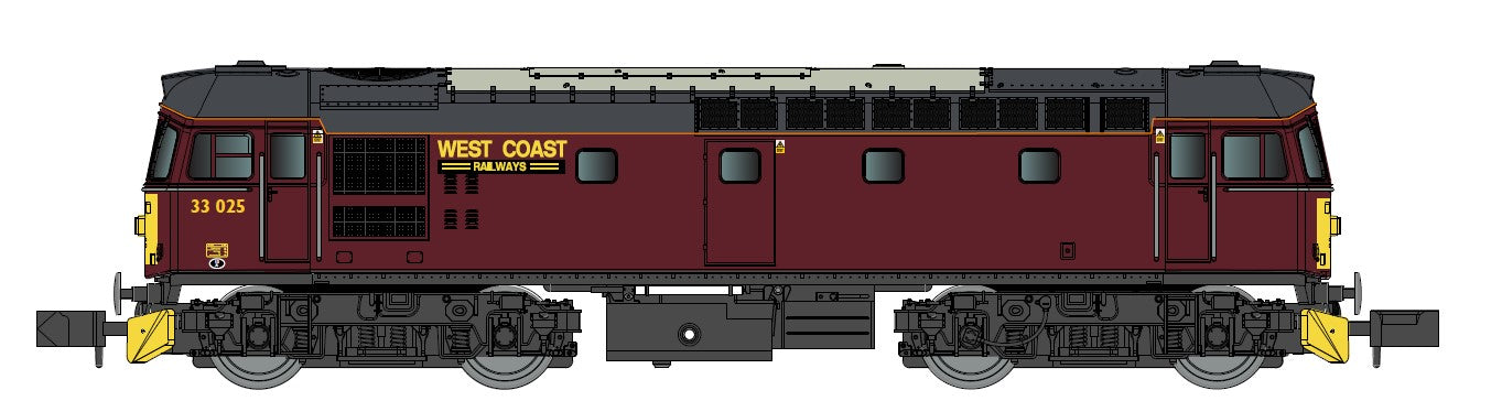 Gaugemaster Class 33 025 WCRC (DCC-Fitted) GM2210602D N