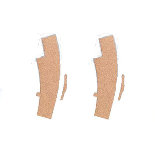 GAUGEMASTER Cork Underlay - 3mm Sectional LH Curve Turnout (2) OO Scenics GM245