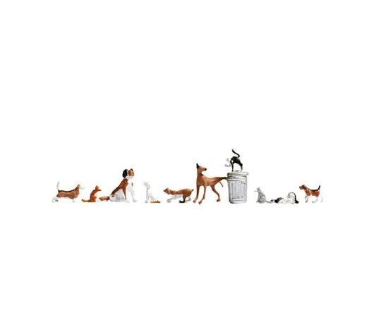 Gaugemaster Cats and Dogs (10) Figure Set GM3910156 TT