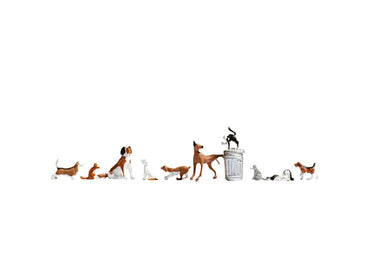 Gaugemaster Cats and Dogs (10) Figure Set GM3910156 TT