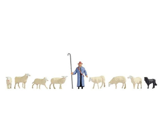 Gaugemaster Shepherd & Sheep Figure Set GM3910158 TT
