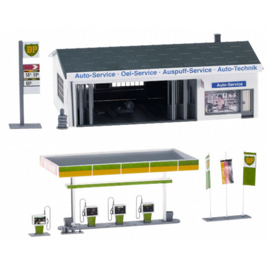 GAUGEMASTER Fordhampton Service Station Plastic Kit OO Gauge GM424