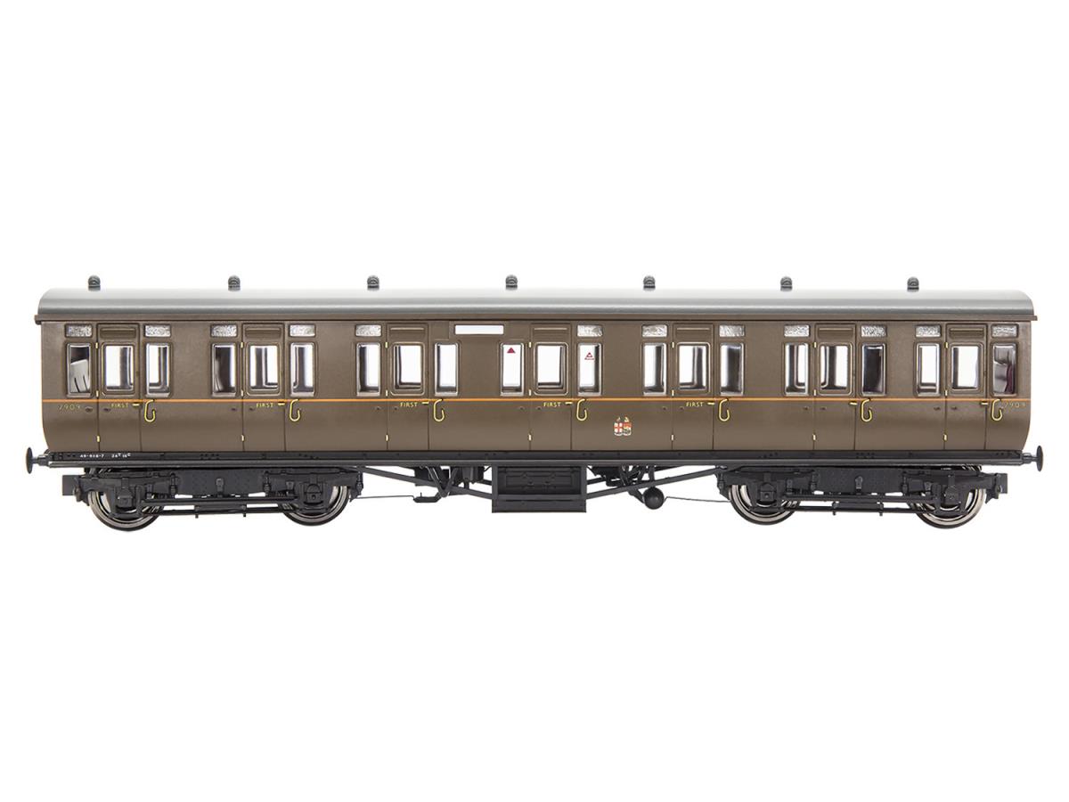 Gaugemaster GWR Toplight Coach Set (3) GWR All Brown Pack A GM4310107 OO
