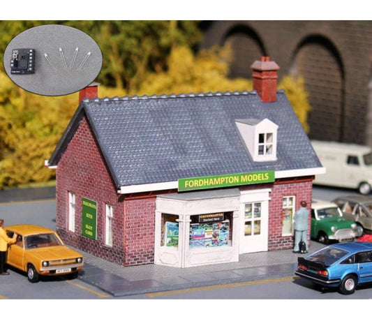 Gaugemaster Fordhampton Model Shop with LED Lighting GM431L OO