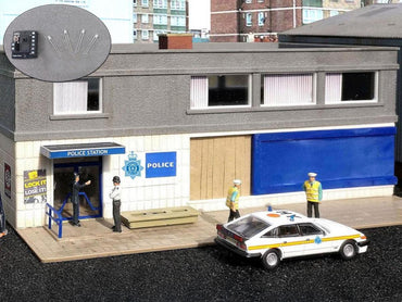 Gaugemaster Fordhampton Police Station with LED Lighting GM434L OO