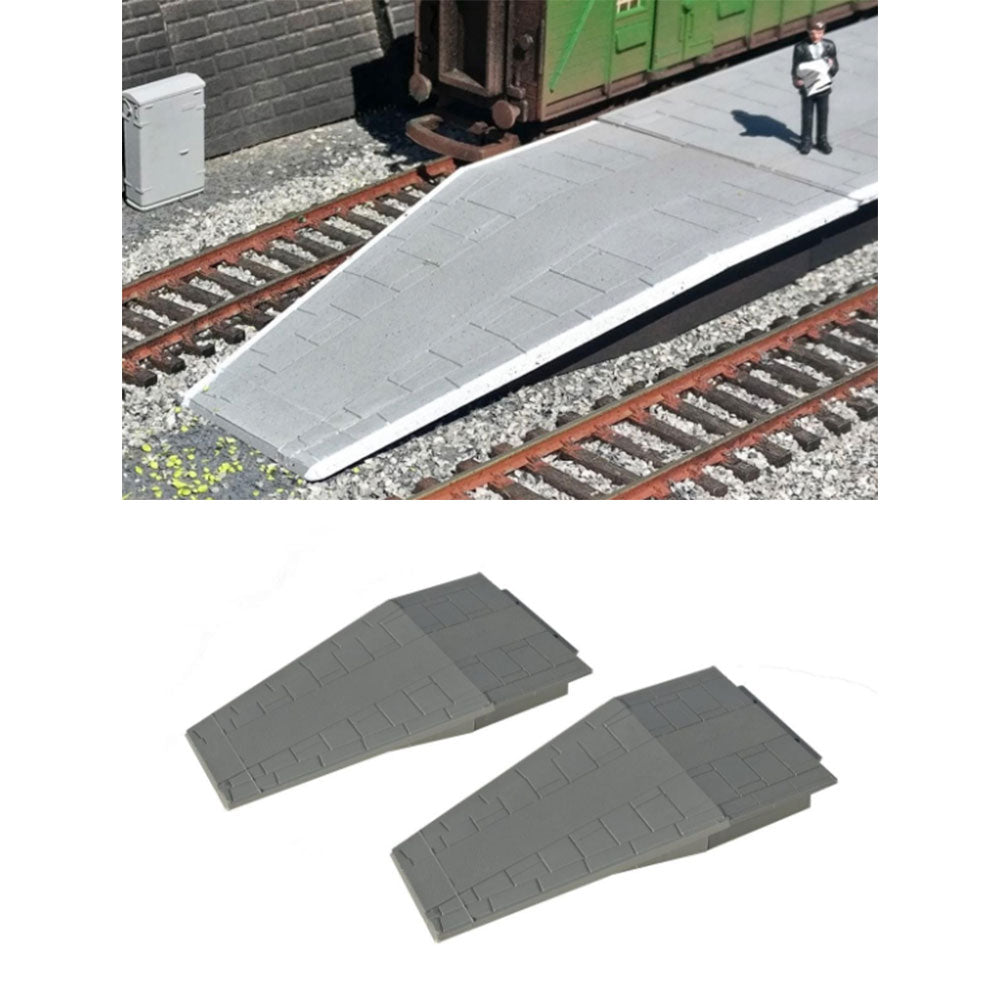 Gaugemaster Station Platform Ramps Tapered (2) OO Gauge Buildings GM457