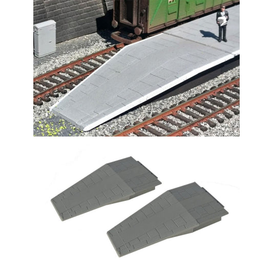 Gaugemaster Station Platform Ramps Tapered (2) OO Gauge Buildings GM457