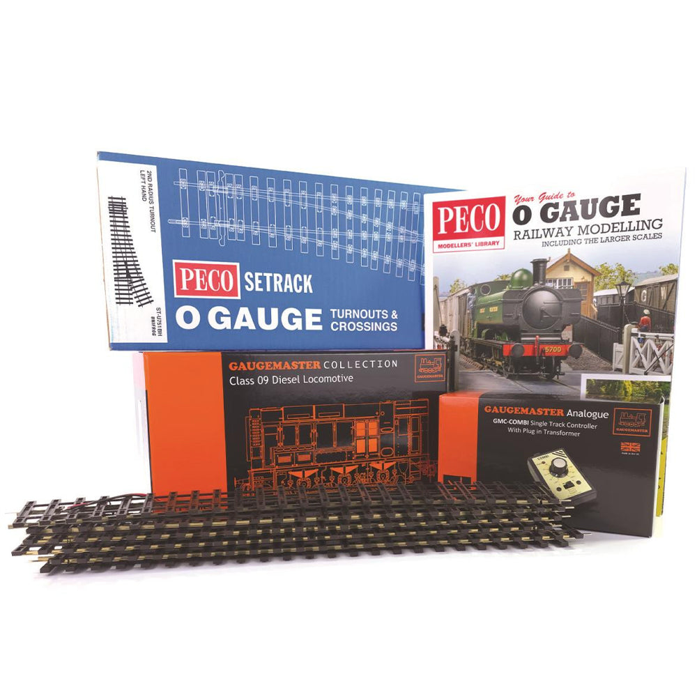 Gaugemaster Yard Shunter Model Railway Train Set w/PECO Track O Scale