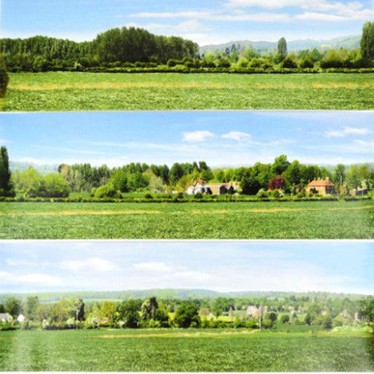 GAUGEMASTER Large Backscene - Open Field (2744 x 304mm) OO Gauge Scenics GM703
