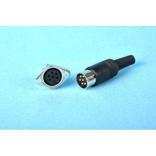 GAUGEMASTER PS6 6-Way Din Plug/Socket GM75