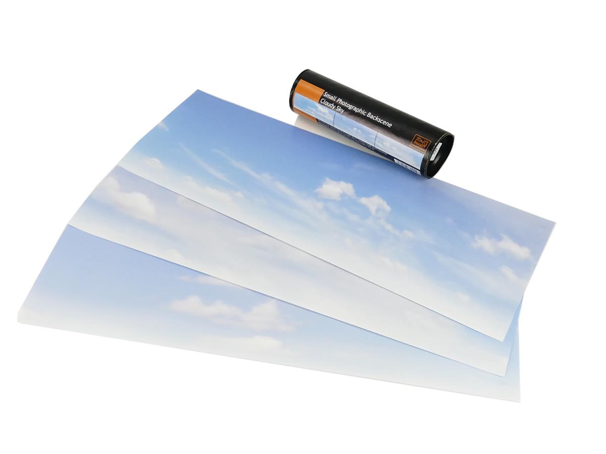 Gaugemaster Cloudy Sky Small Photo Backscene (1372x152mm) N Gauge GM755