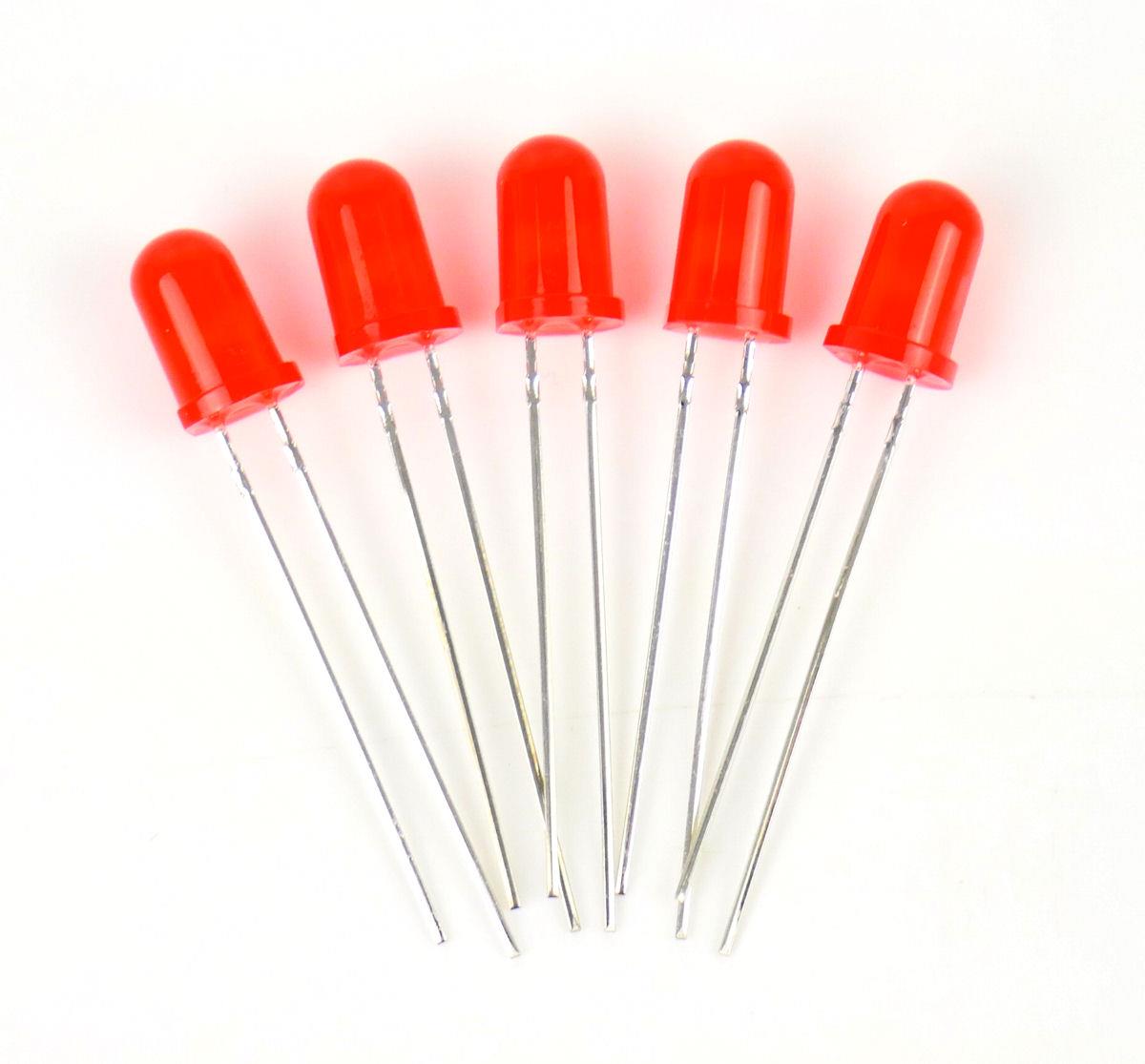 GAUGEMASTER LED Red 5mm 12v (5) Use GM76 Resistors GM84
