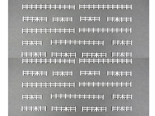 Kestrel Designs White Farm Rail Fencing 86mm x10 Lengths GMKD45 N Gauge