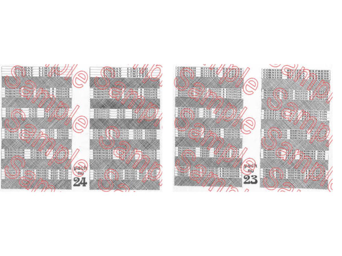 Tiny Signs GWR Themed Signage Set GMTS205 N Gauge