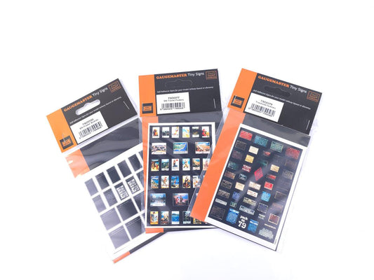 Tiny Signs Station & Trackside Signage Set GMTS401 OO Gauge