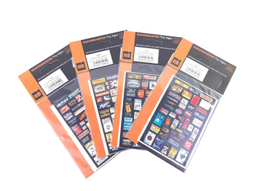 Tiny Signs Enamel Adverts Signage Set GMTS404 OO Gauge