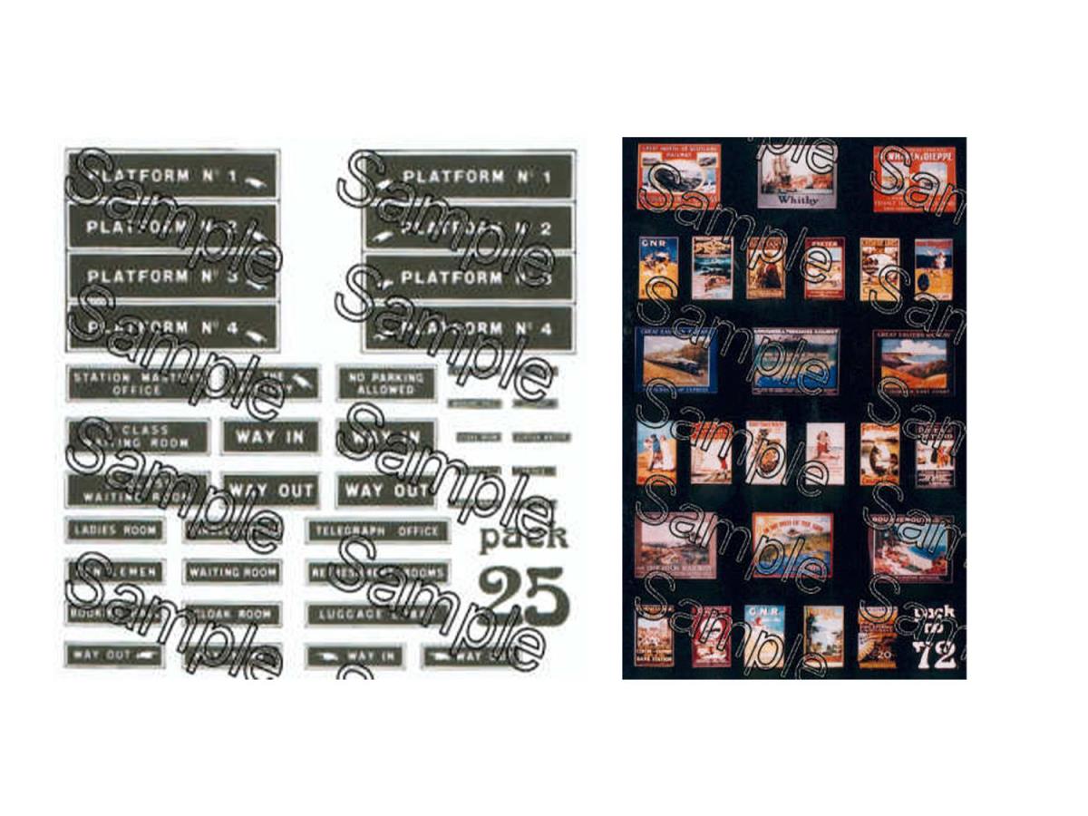 Tiny Signs Historic Themed Signage Set GMTS410 OO Gauge