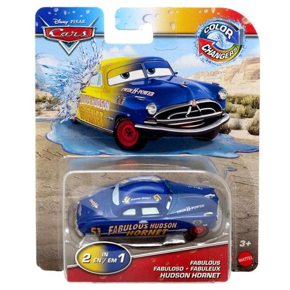 Disney Pixar Cars: Colour Changers - Fabulous Hudson Hornet Toy Car HRX42