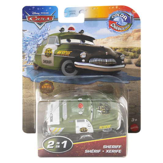 Disney Pixar Cars: Colour Changers - Sheriff Toy Car JBM66