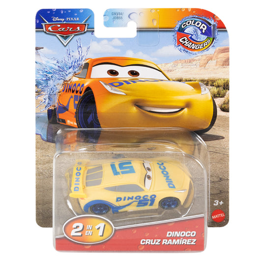 Disney Pixar Cars: Colour Changers - Dinoco Cruz Ramirez Toy Car JHG26