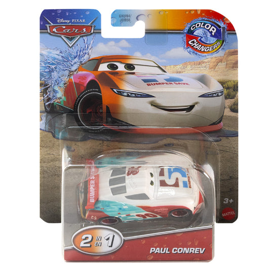 Disney Pixar Cars: Colour Changers - Paul Conrev Toy Car JHG28