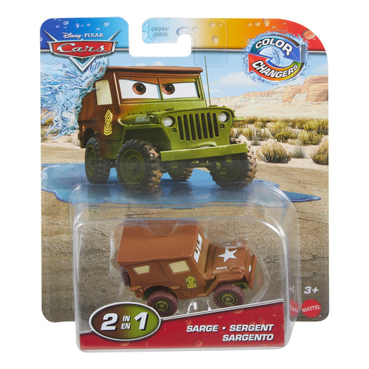 Disney Pixar Cars: Colour Changers - Sarge Toy Car JHG34
