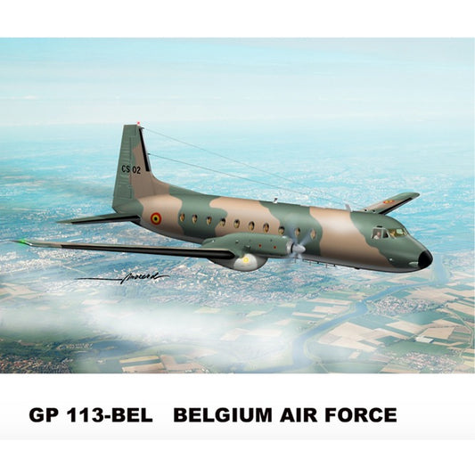 Mach 2 GP.113-BEL Hawker-Siddeley HS.748 Belgium Air Force 1:72 Model Kit