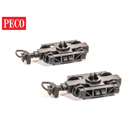 PECO GR-106 L&B Wagon Bogie & Wheels OO9 Gauge
