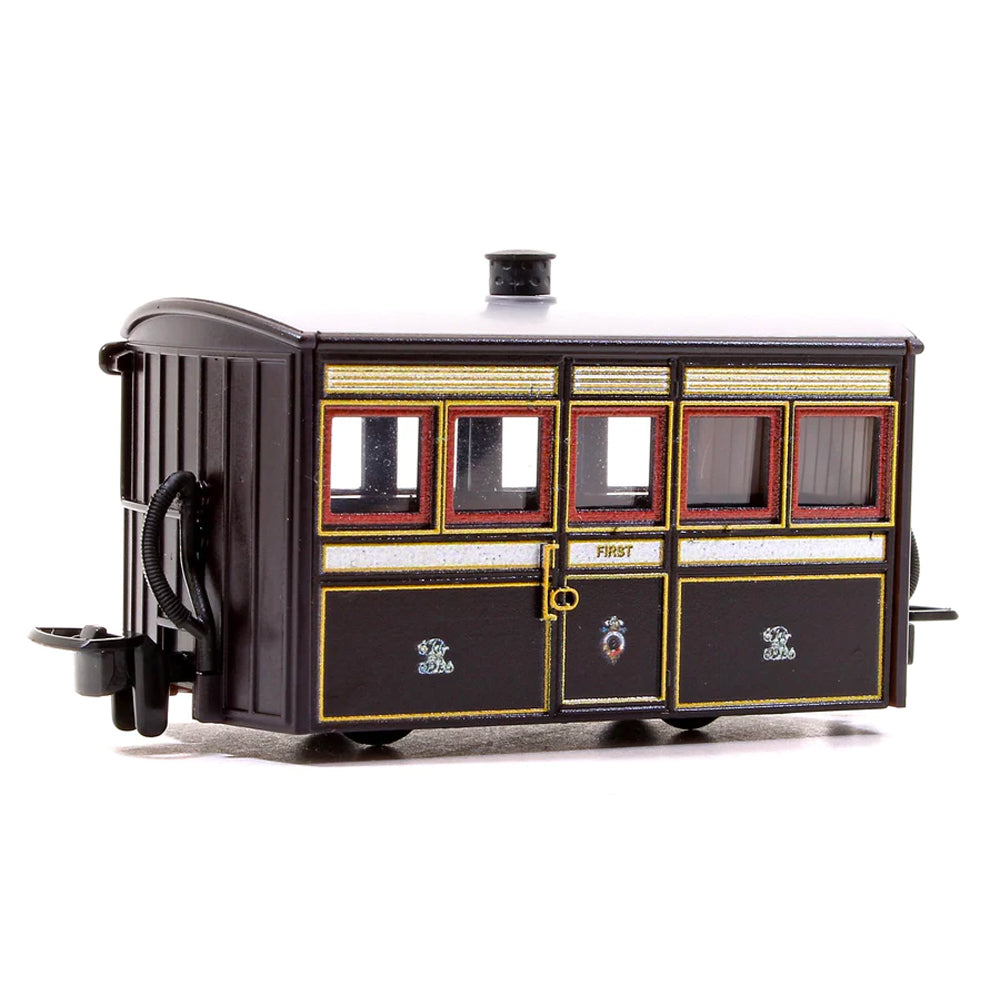 PECO GR-550 Ffestiniog 4-Wheel Bug Coach - 1st Class - Victorian No.2 OO9