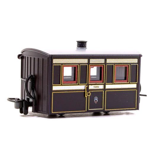 PECO GR-555 Ffestiniog 4-Wheel Bug Coach - 3rd Class - Victorian No.4 OO9 Gauge