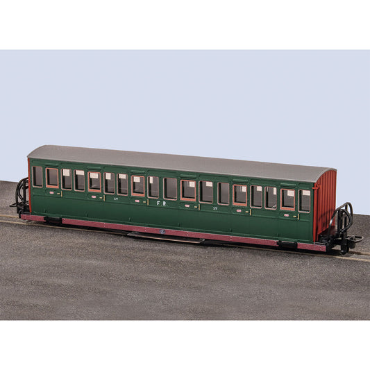 PECO GR-603A Short Coach, Col Stephens No.17 Bowsider OO9 Gauge