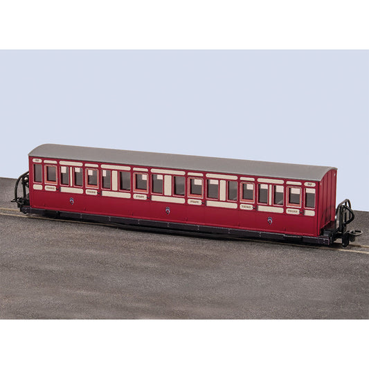 PECO GR-622B Long Coach, Red & Cream No.20 Bowsider OO9 Gauge