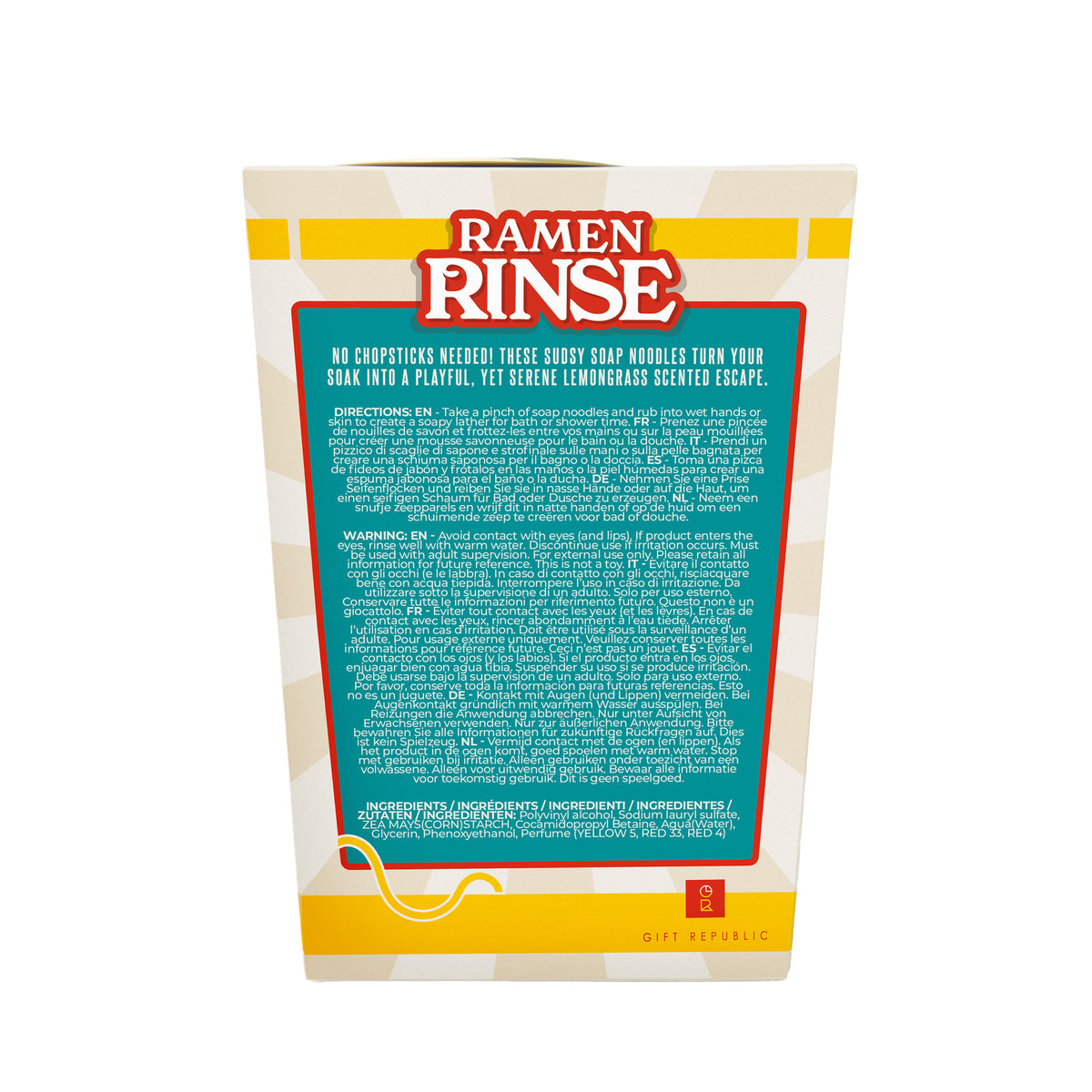 Gift Republic Ramen Rinse Bath Noodles