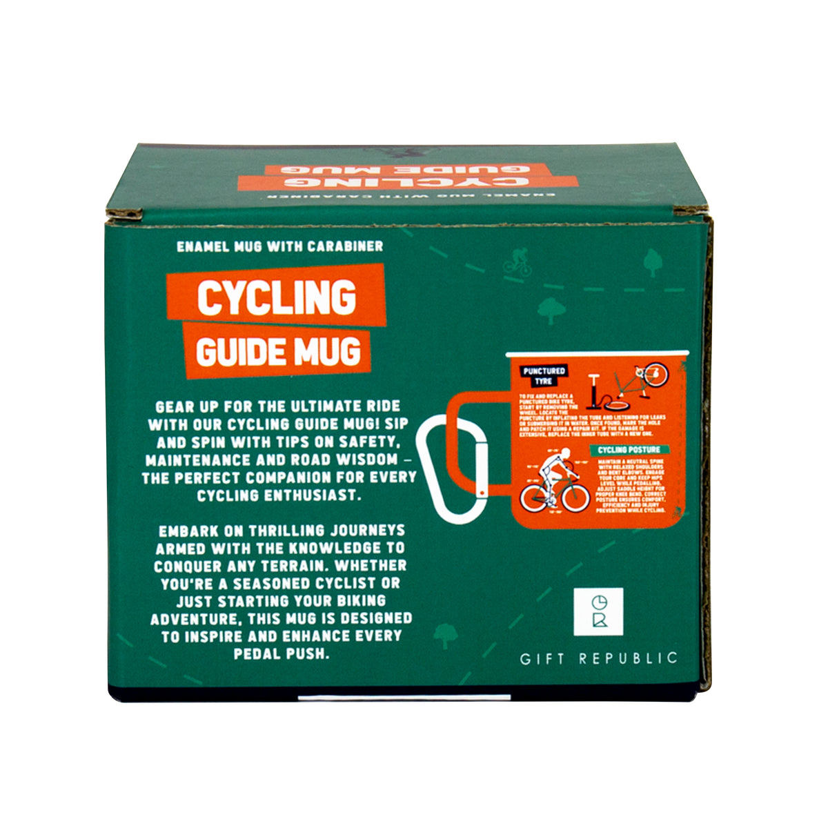 Gift Republic Cycling Guide Enamel Mug