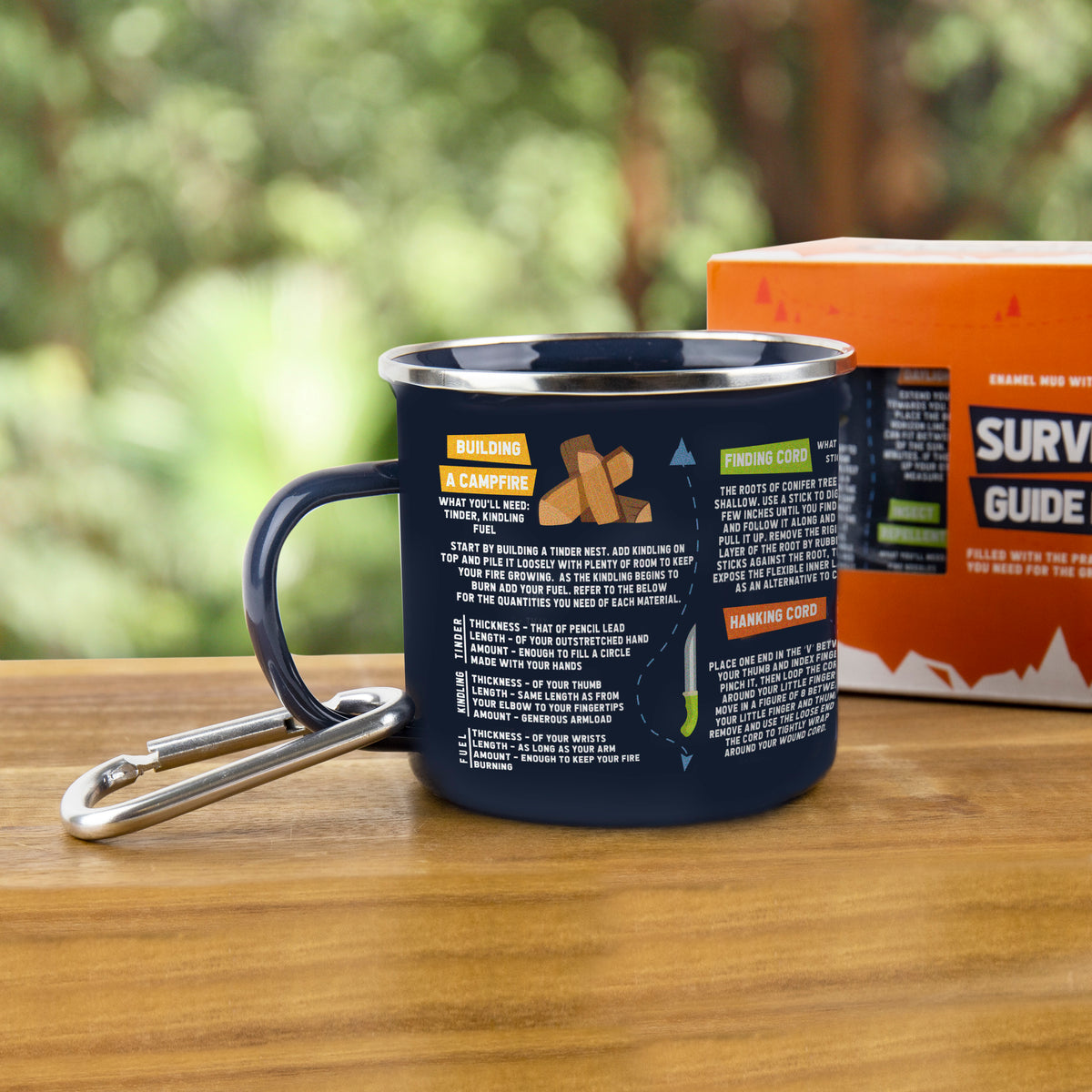 Gift Republic Survival Guide Enamel Mug