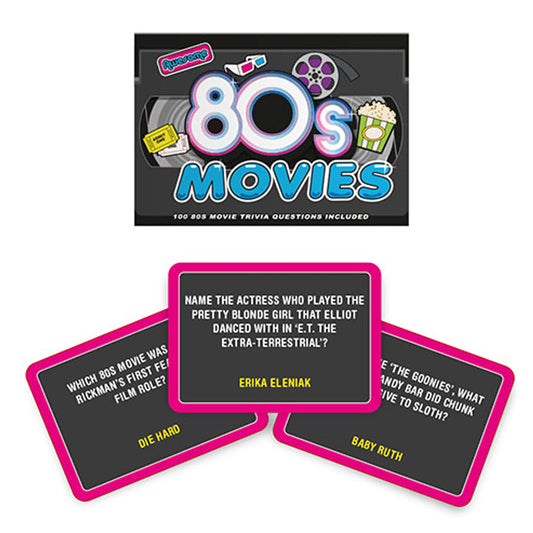Gift Republic Awesome 80s Movies Trivia Quiz Card Pack